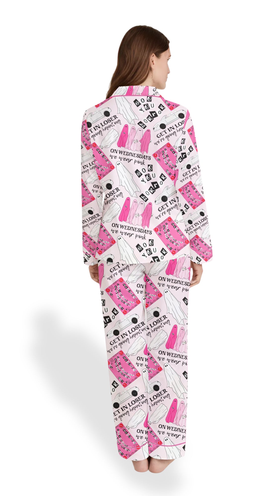 Mean Ghouls Pajama Set – Women’s Halloween Satin PJs