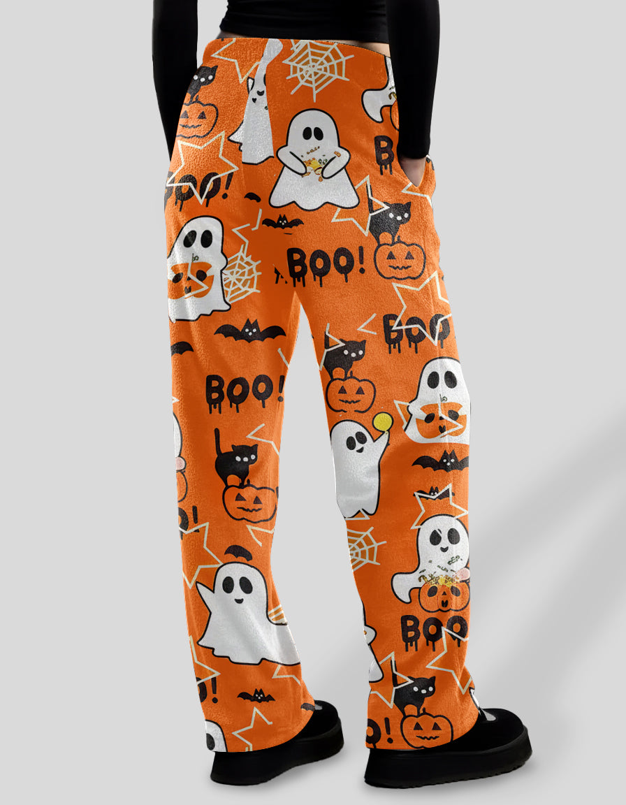New Anime Stitch Pajama Boo Halloween Pajama Pants Autumn Winter Loungewear Trouser