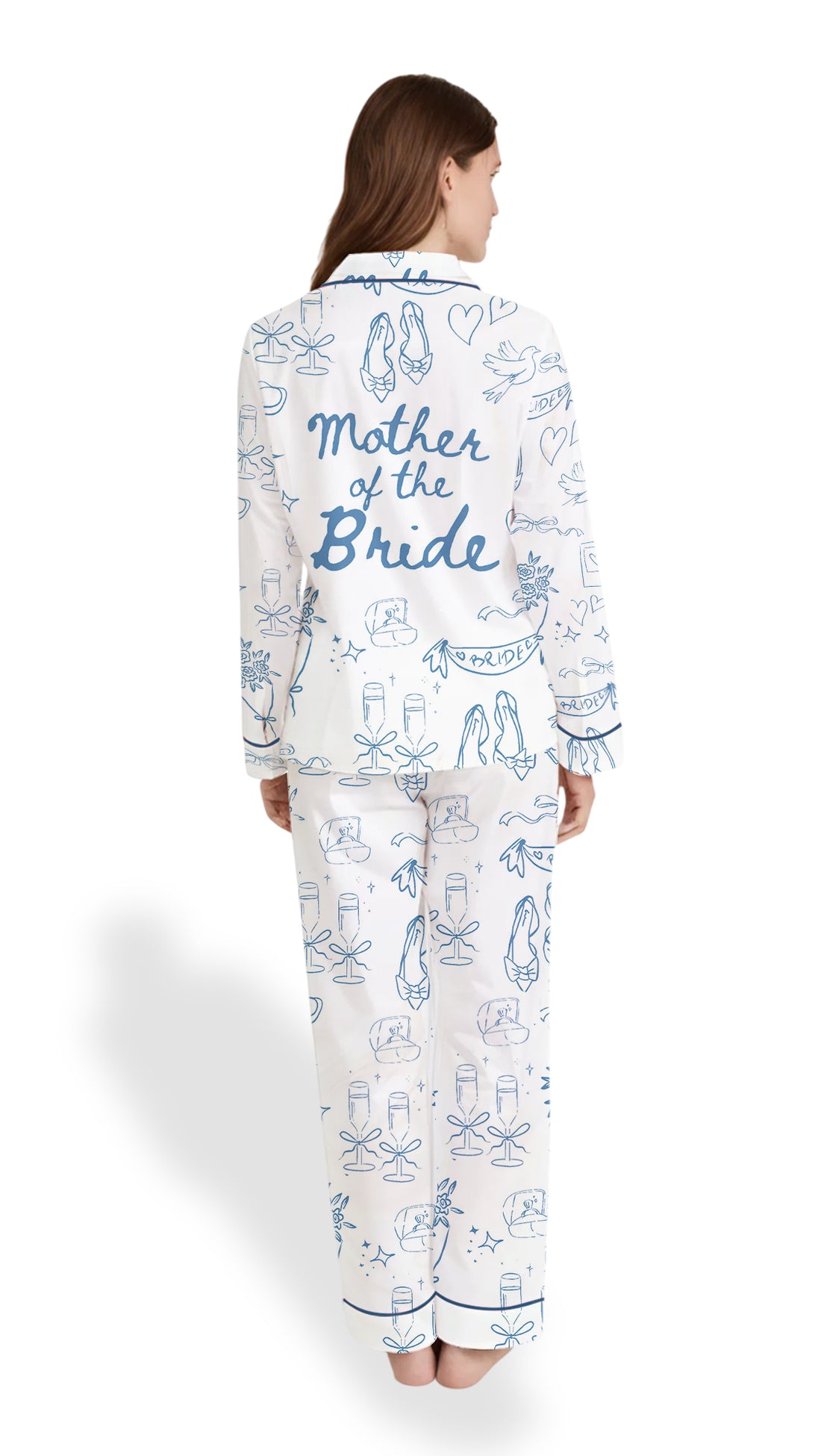 Mother of the Bride PJS – Going to the Chapel Satin Pajama Set