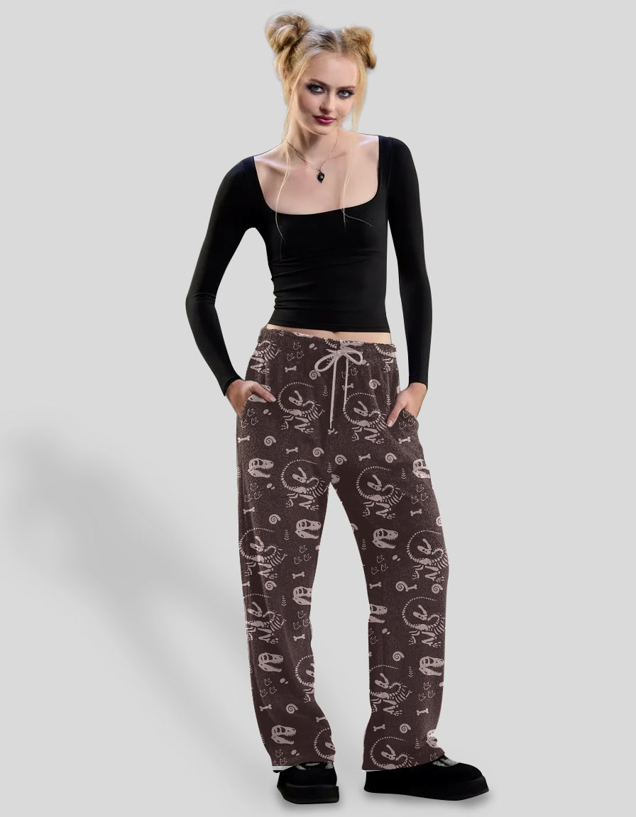 Cozy & Cute Dinosaur Skeleton Lounge Pants