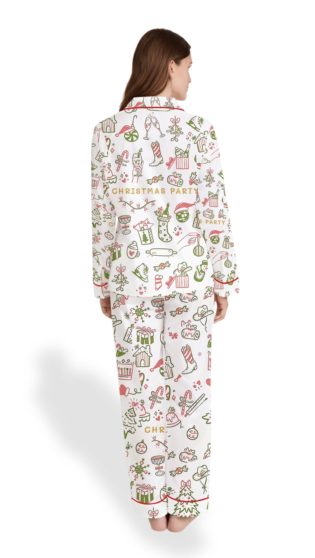 Women’s Christmas Party Satin Pajama Set