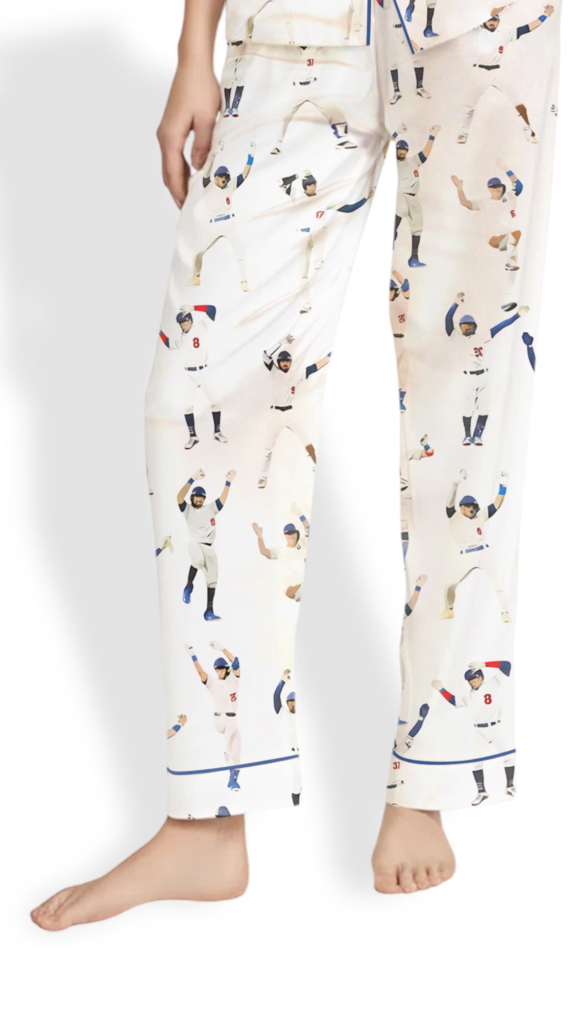 Women’s Baseball League Satin Pajama Set