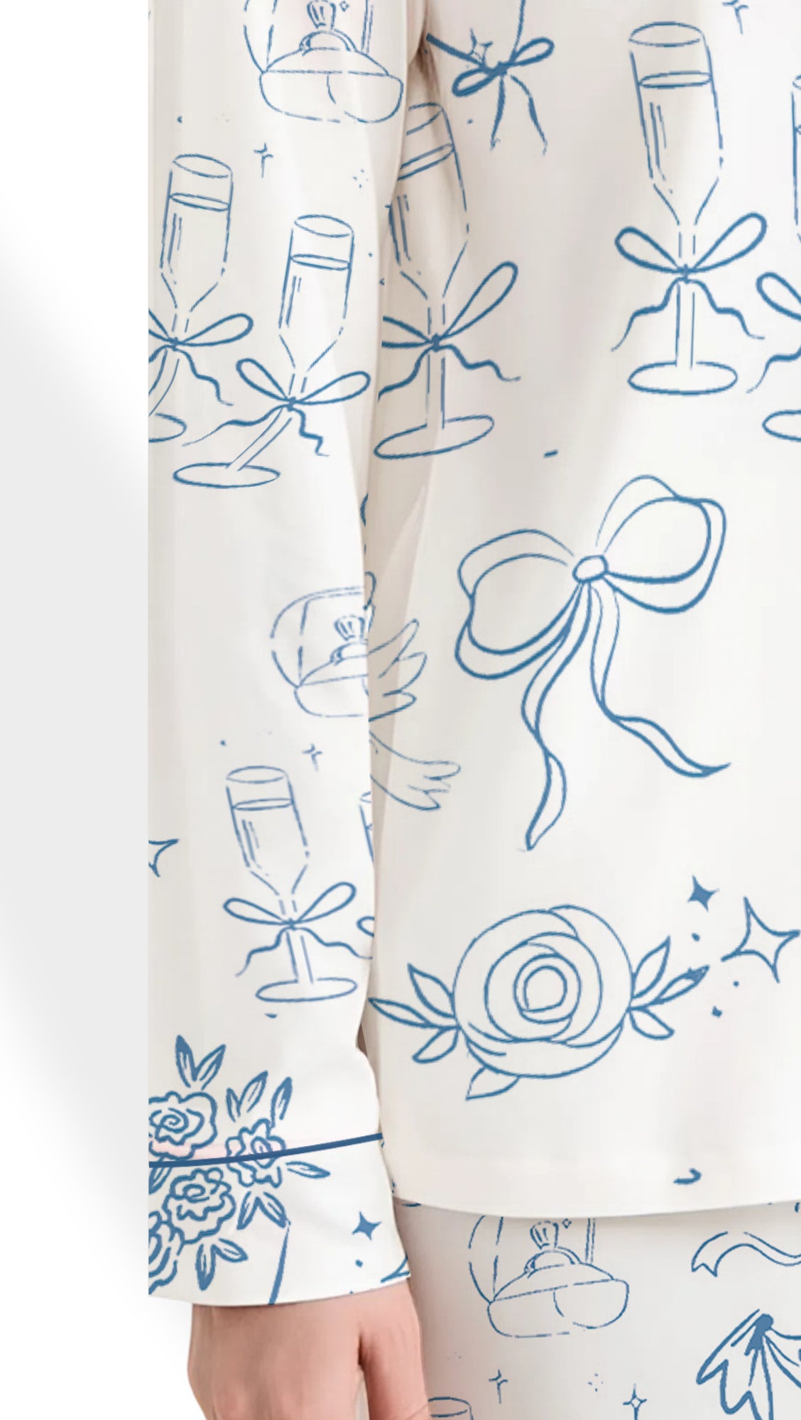 Mother of the Bride PJS – Going to the Chapel Satin Pajama Set