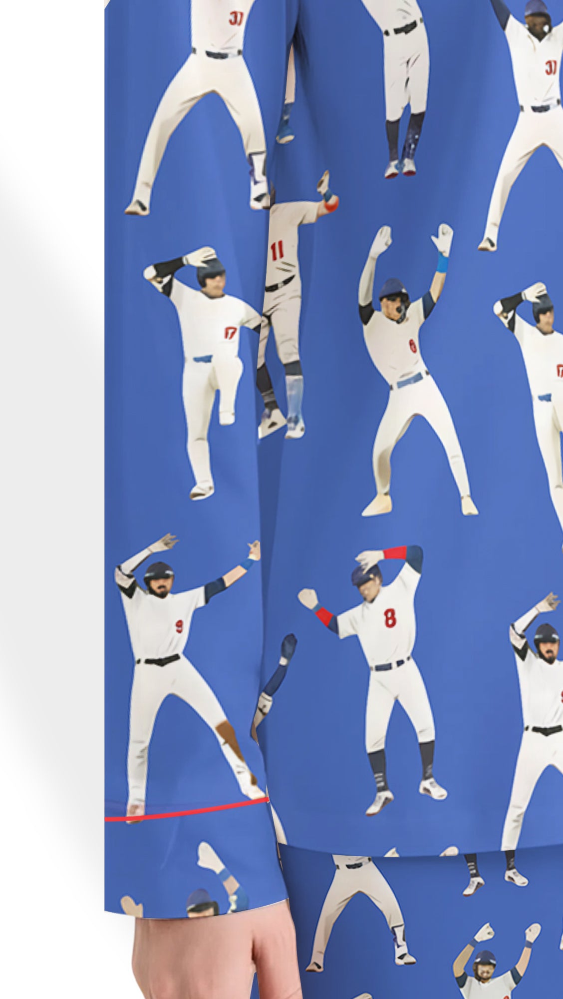 Women’s Baseball League Satin Pajama Set