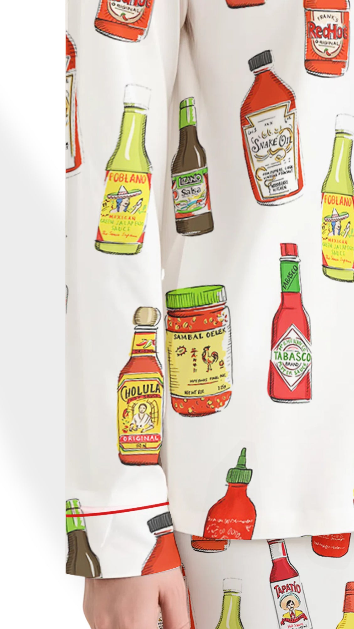 Hot Sauce Silky Satin Pajama Set For Women