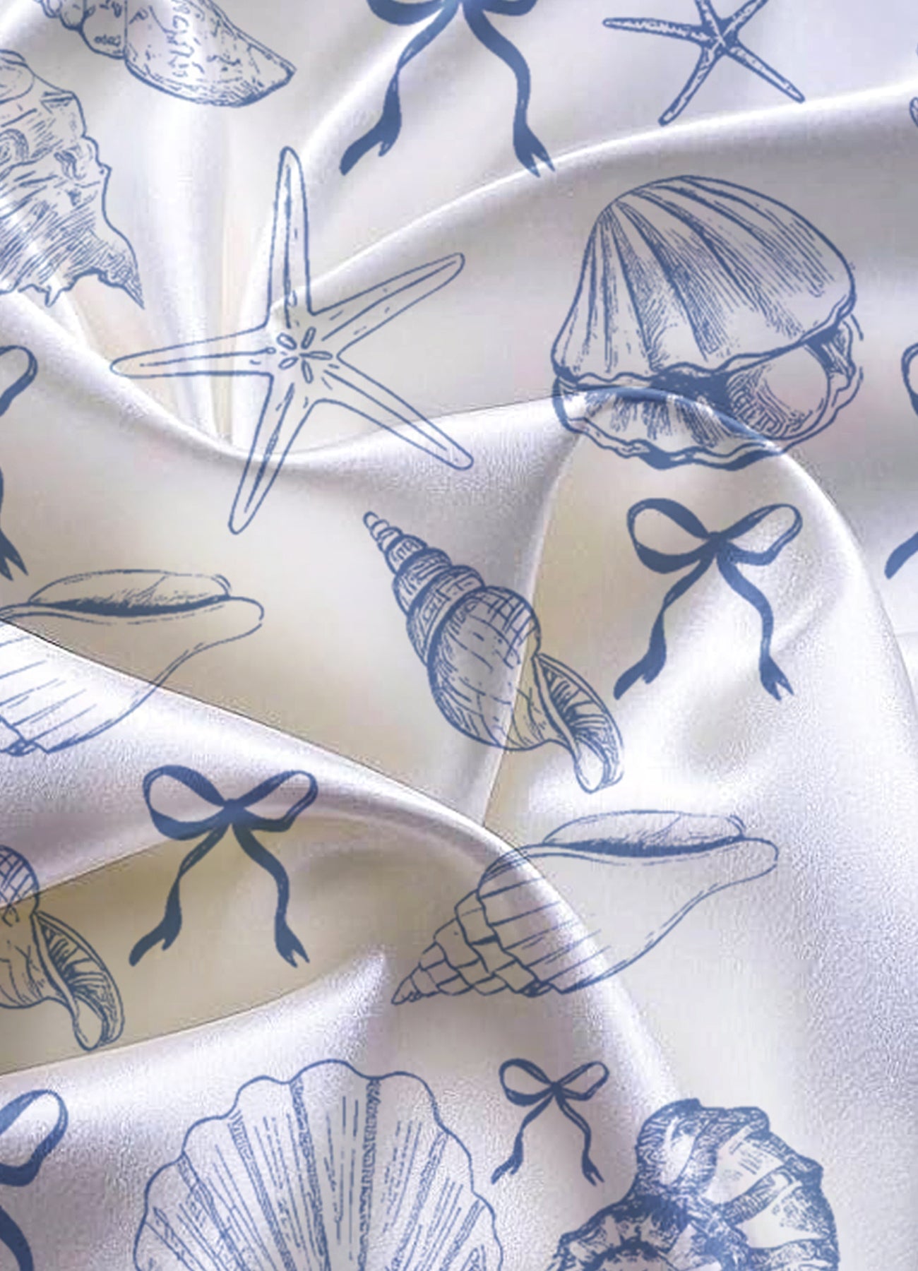 Women’s Coquette Seashell Satin Pajama Set – Matching PJs With My Girly PJs