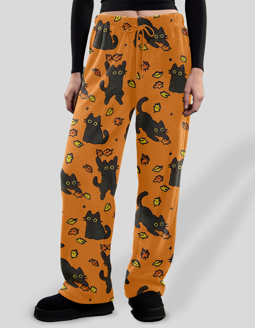 Fall Cat Pajama Pants