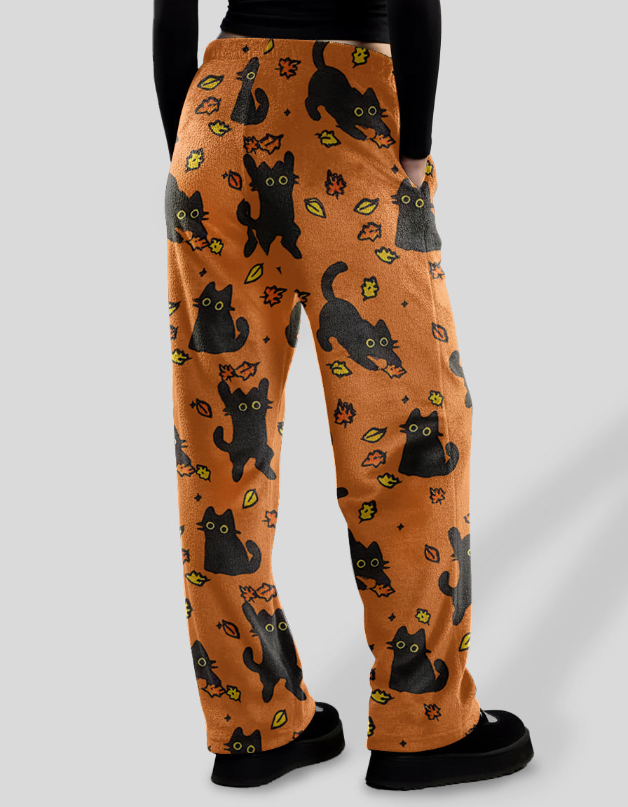 Fall Cat Pajama Pants