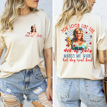 You Look Like the 4th of July Shirt – Funny Hot Dog Meme Tee