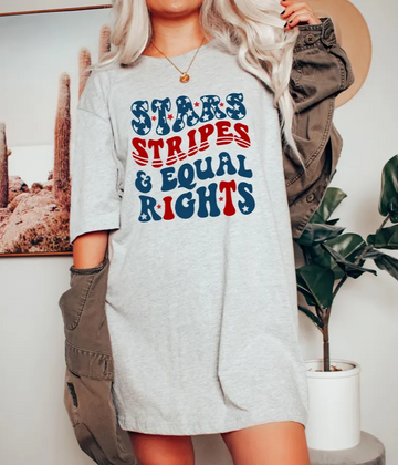 Patriotic Feminist 4th of July Shirt – Stars, Stripes & Equal Rights