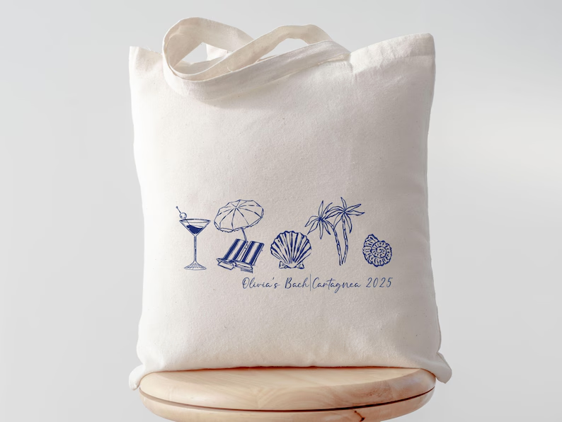 Last Toast on the Coast – Coastal Bachelorette Tote Bag