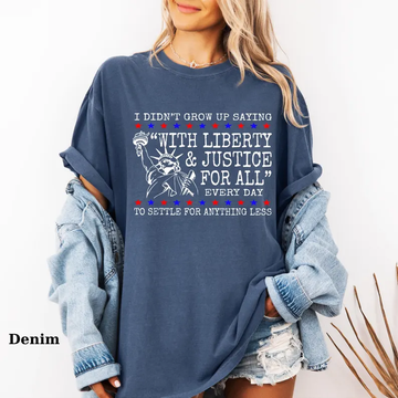Liberty & Justice Tee – Human Rights 4th of July Shirt (Comfort Colors® )