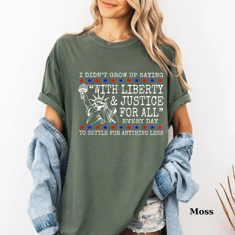 Liberty & Justice Tee – Human Rights 4th of July Shirt (Comfort Colors® )
