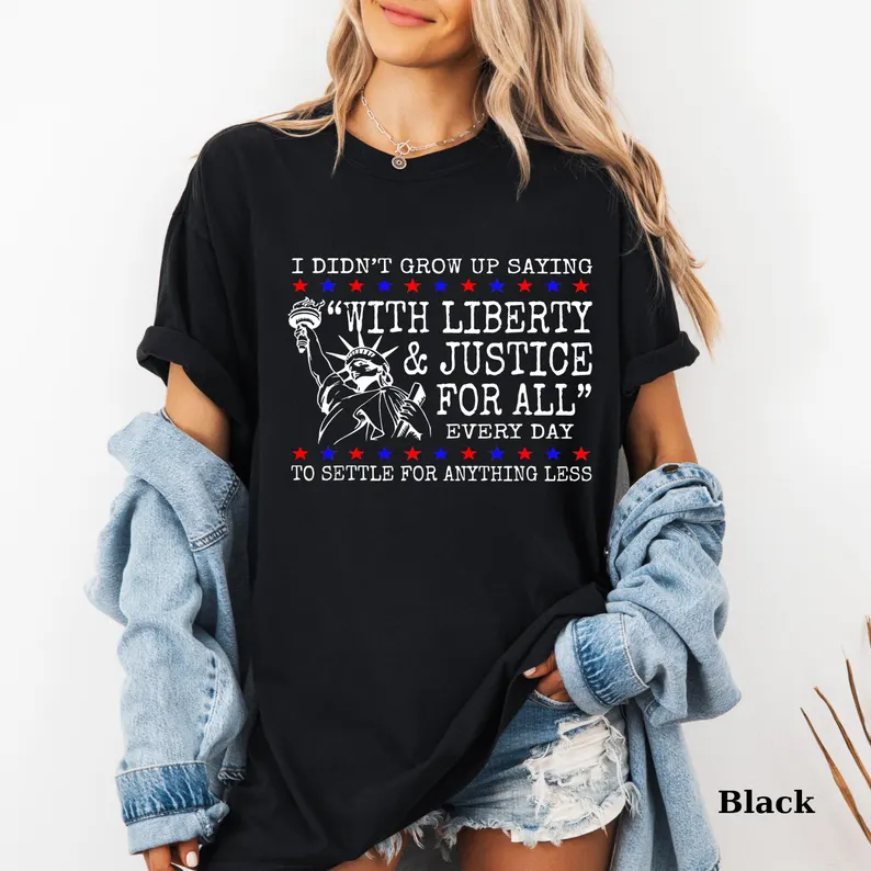 Liberty & Justice Tee – Human Rights 4th of July Shirt (Comfort Colors® )