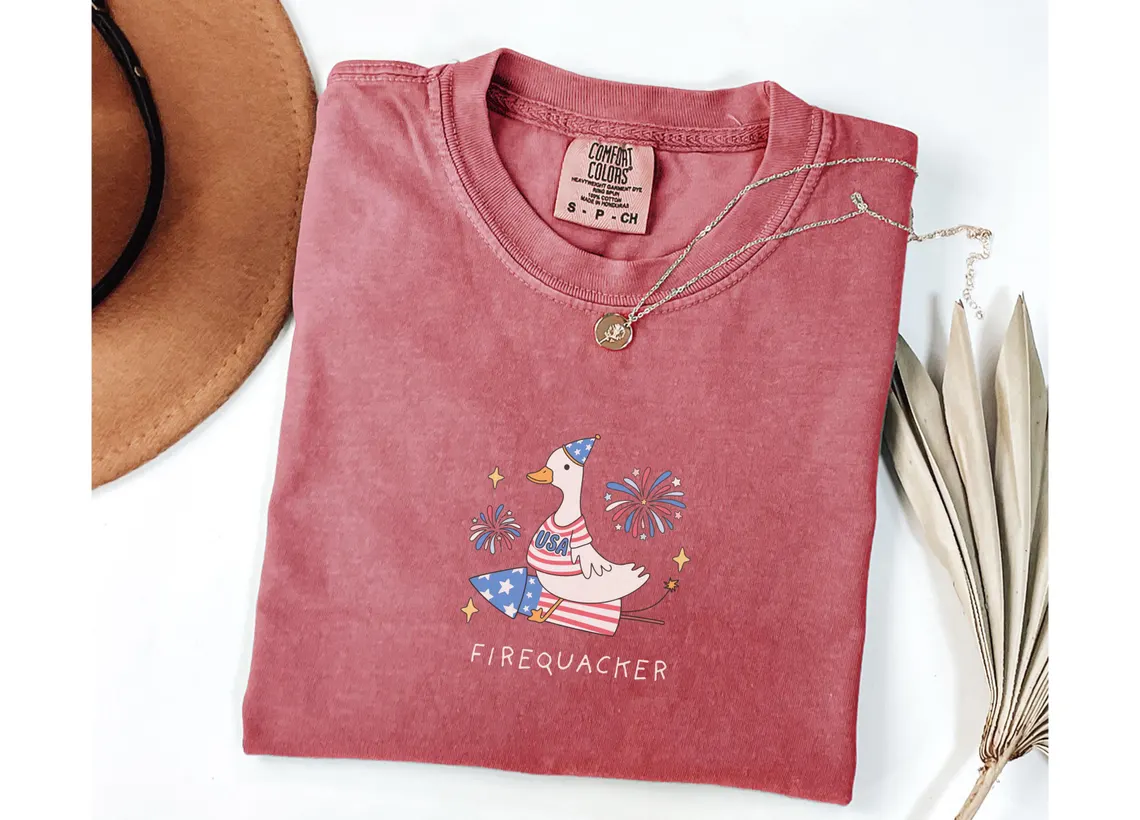 Firequacker Goose Tee – Funny 4th of July Shirt (Comfort Colors®)
