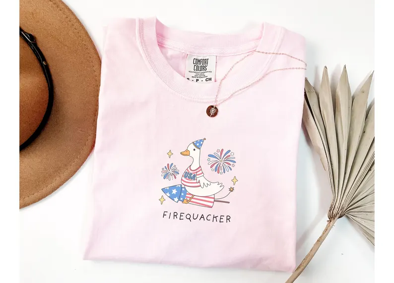 Firequacker Goose Tee – Funny 4th of July Shirt (Comfort Colors®)