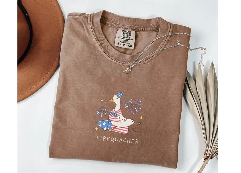Firequacker Goose Tee – Funny 4th of July Shirt (Comfort Colors®)