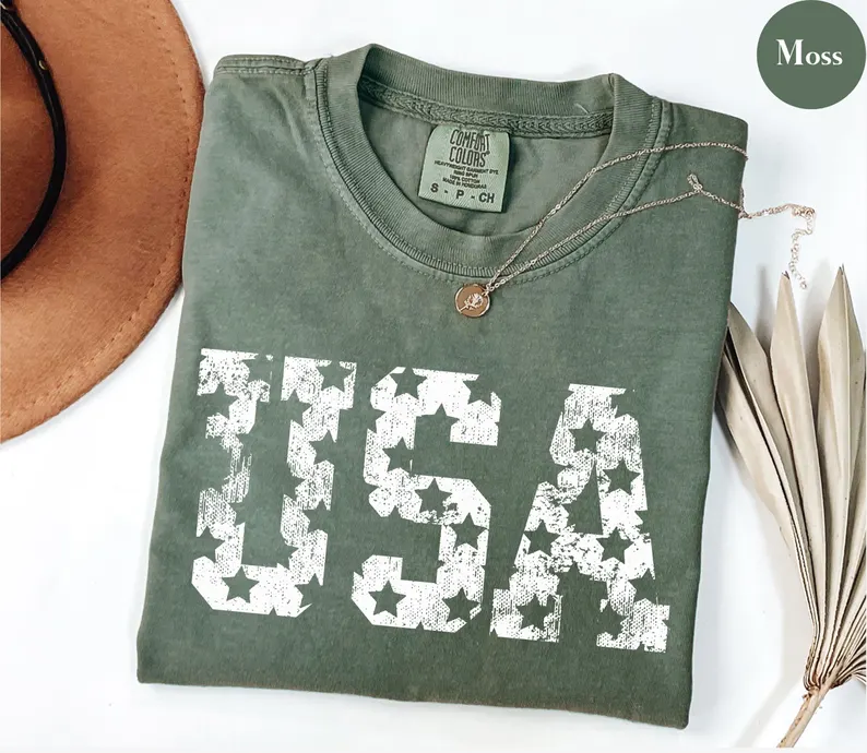 USA Lover Shirt – Retro Comfort Colors T-Shirt
