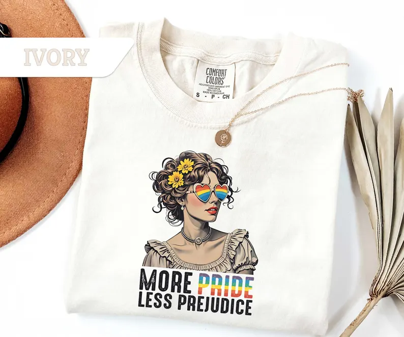 More Pride Less Prejudice Tee – Comfort Colors® Pride Shirt