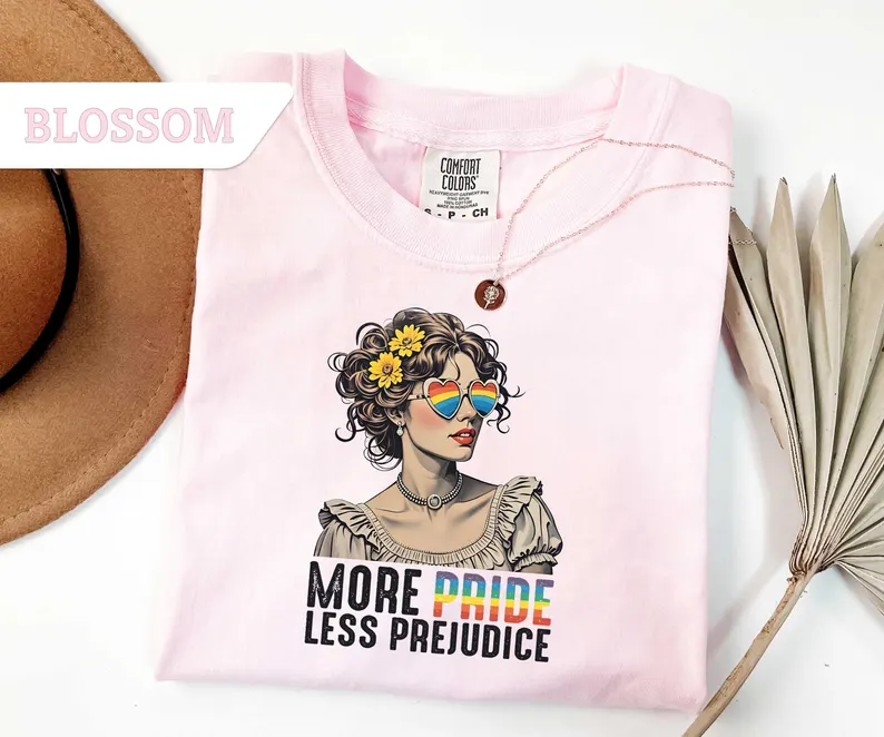 More Pride Less Prejudice Tee – Comfort Colors® Pride Shirt