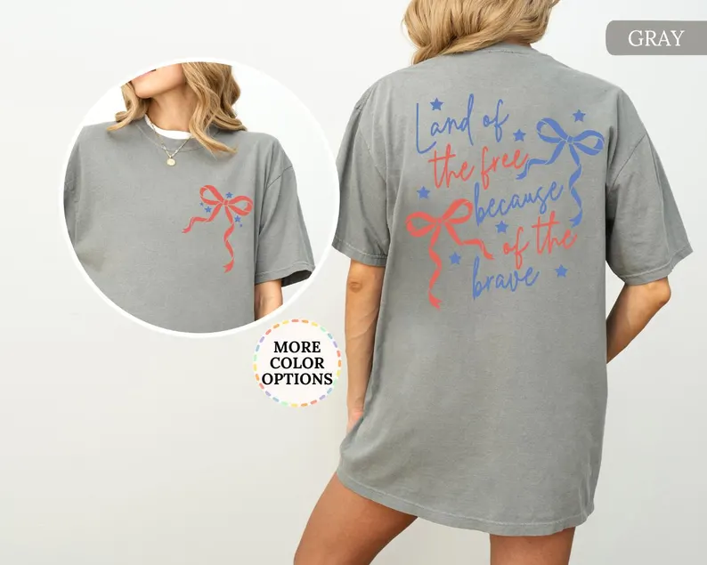 Coquette USA Tee – Land of the Free, Brave 4th of July