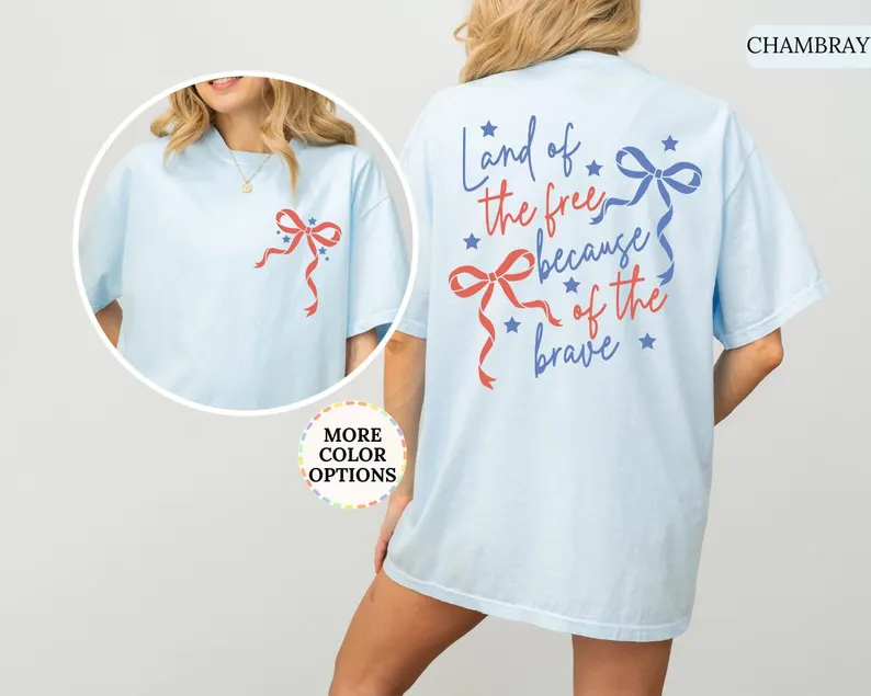 Coquette USA Tee – Land of the Free, Brave 4th of July