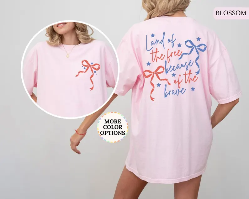 Coquette USA Tee – Land of the Free, Brave 4th of July