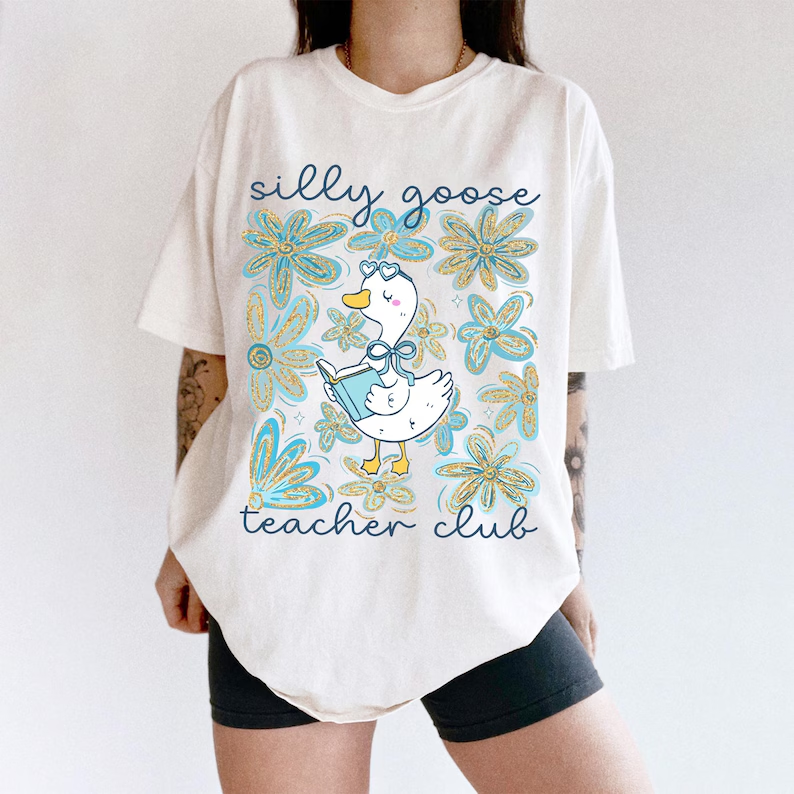 Silly Goose Teacher Shirt – Comfort Colors Back to School Tee