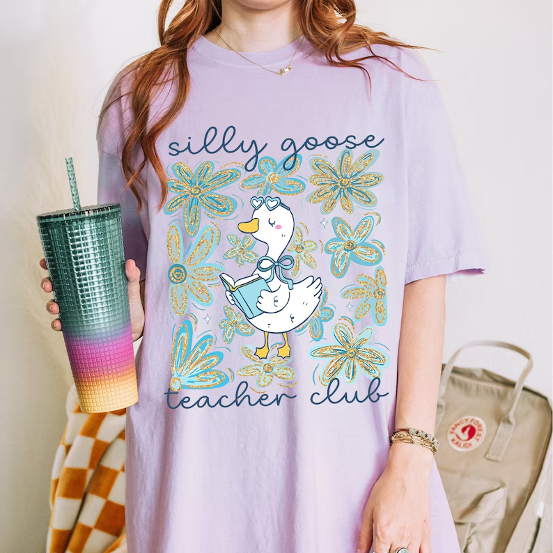 Silly Goose Teacher Shirt – Comfort Colors Back to School Tee