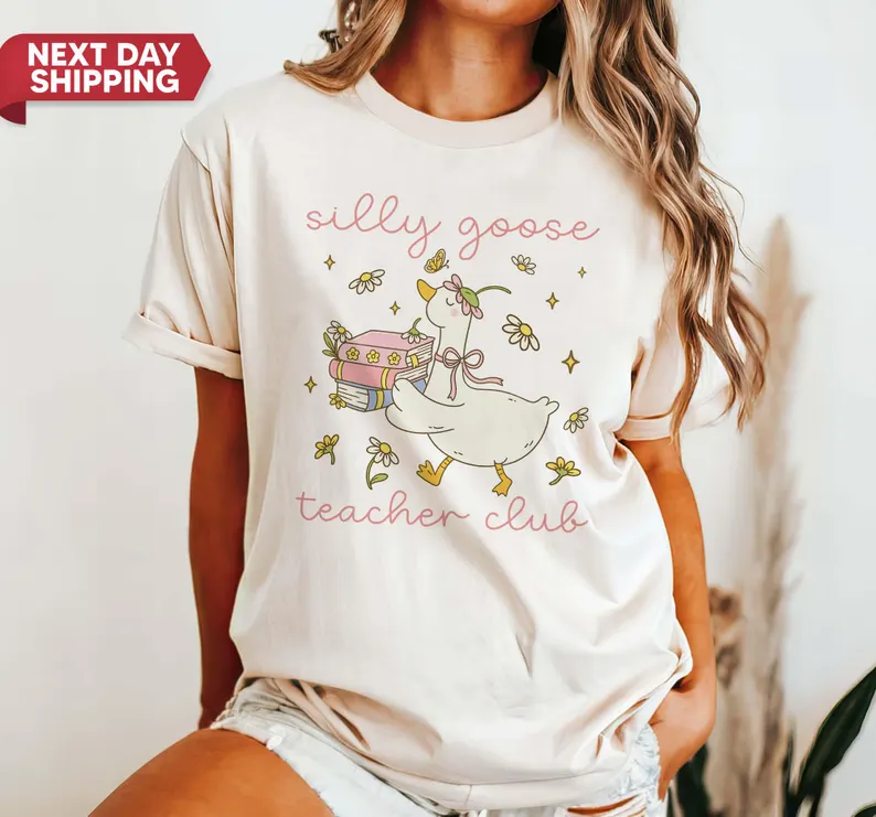 Silly Goose Teacher Shirt – Comfort Colors® Back to School Tee