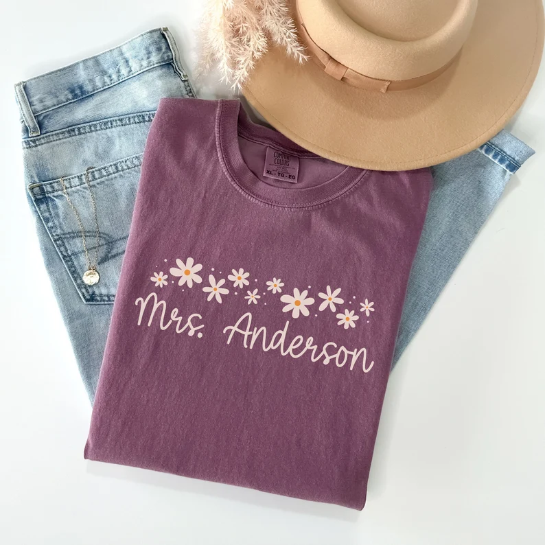 Custom Teacher Shirt – Comfort Colors® Back to School Gift Tee