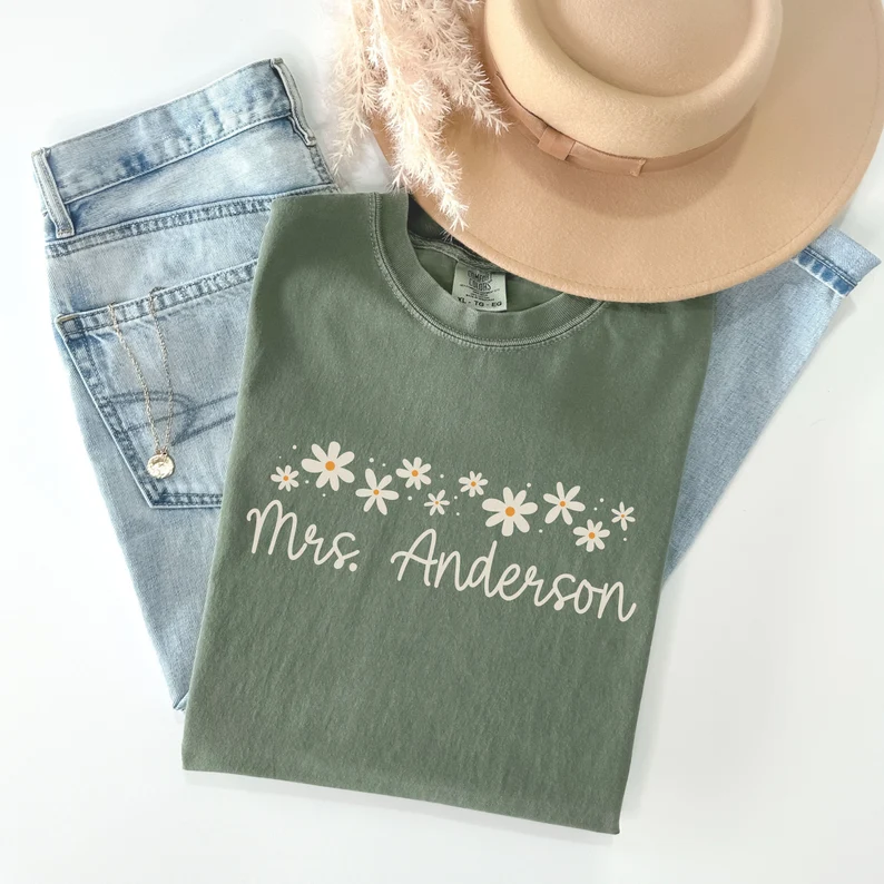 Custom Teacher Shirt – Comfort Colors® Back to School Gift Tee