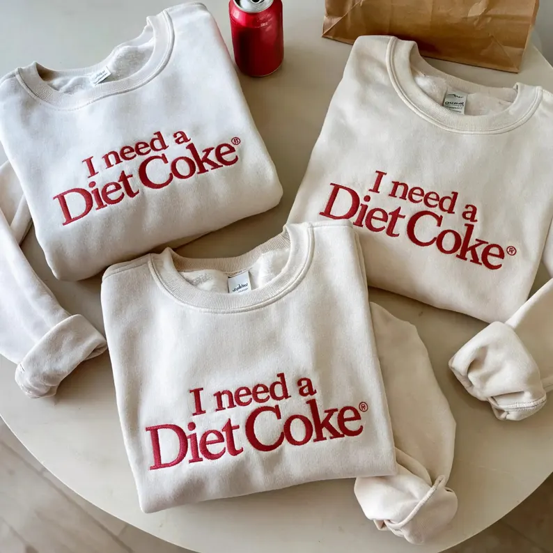 Soda Lover Gift Embroidered Sweatshirt