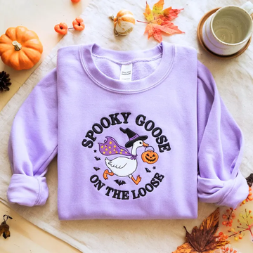 Witchy Silly Goose Spooky Season Sweatshirt