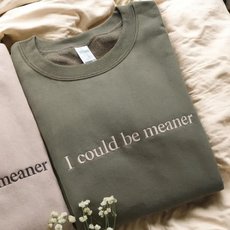 Confident & Funny Embroidered Sweatshirt