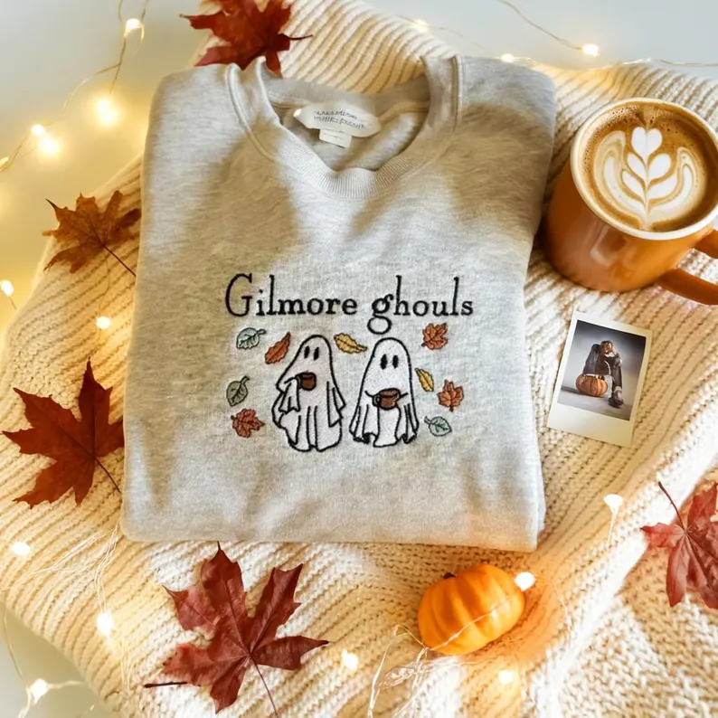 Gilmore Ghouls Embroidered Halloween Sweatshirt