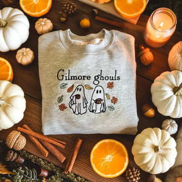Gilmore Ghouls Embroidered Halloween Sweatshirt