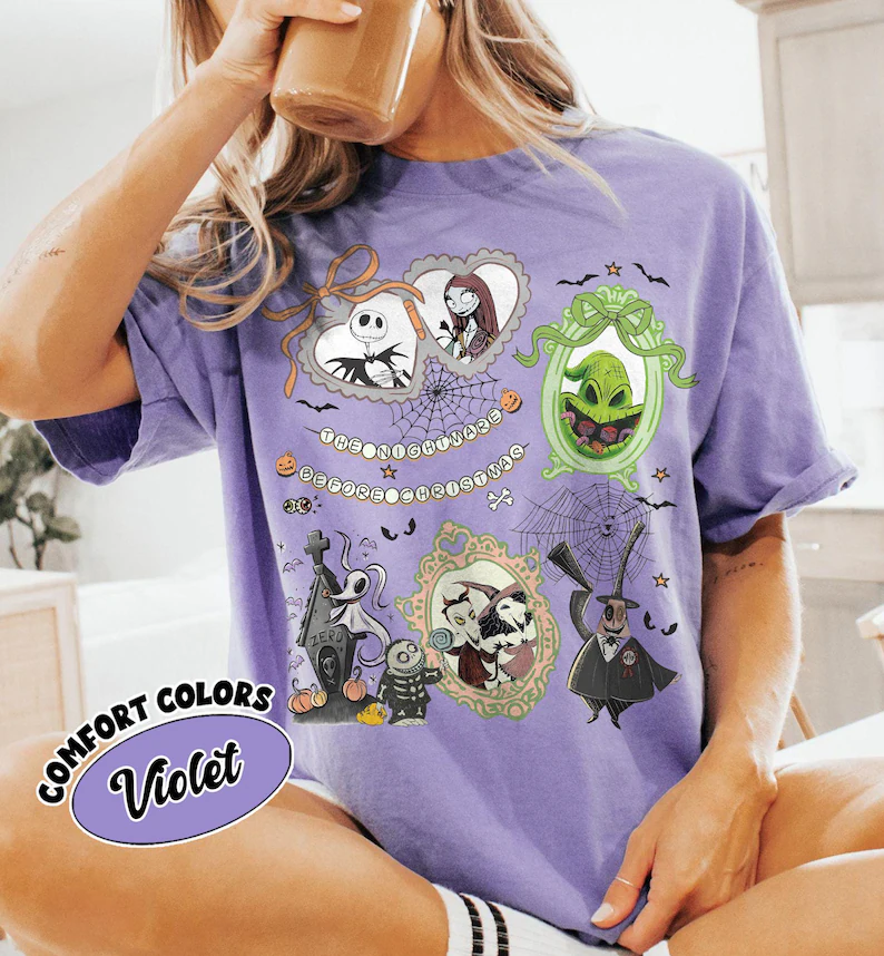 Vintage Nightmare Before Christmas Coquette Shirt