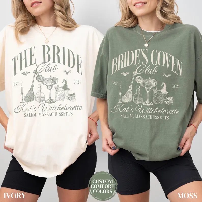 Witchy Bachelorette Halloween Party Shirt