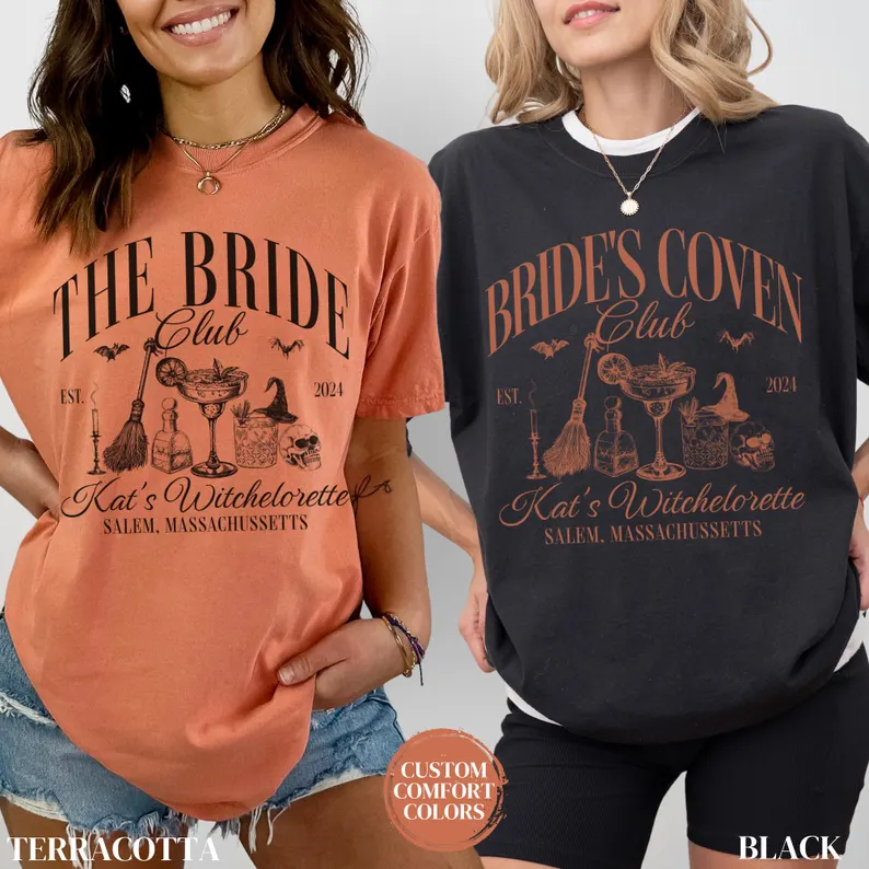 Witchy Bachelorette Halloween Party Shirt