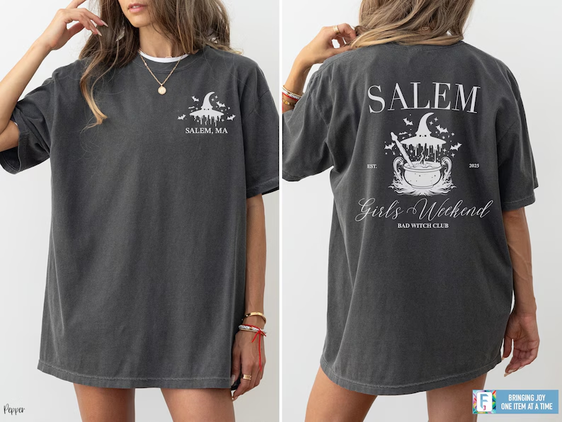 Comfort Colors Salem Bachelorette Shirt, Funny Witch T-Shirt