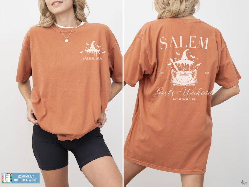Comfort Colors Salem Bachelorette Shirt, Funny Witch T-Shirt