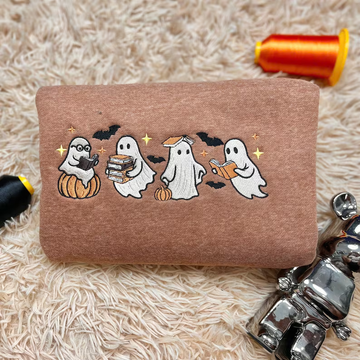 Ghost Reading Books Sweatshirt – Premium Comfort Colors Sweatshirt.