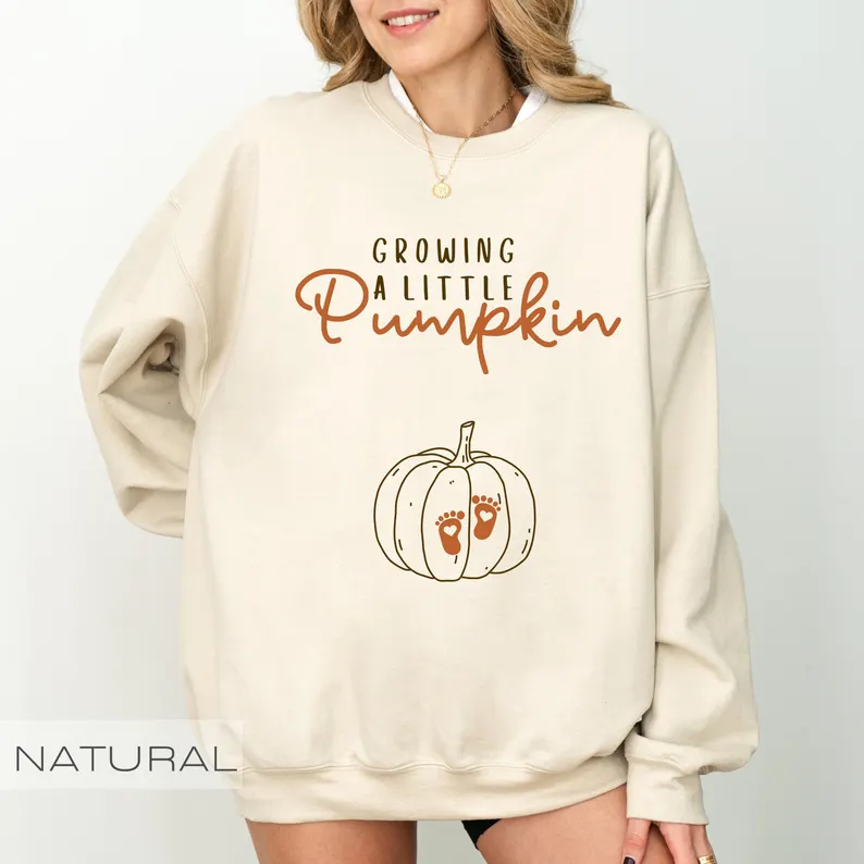 Growing Pumpkin Pregnancy Shirt – Fall Maternity & Thanksgiving Reveal