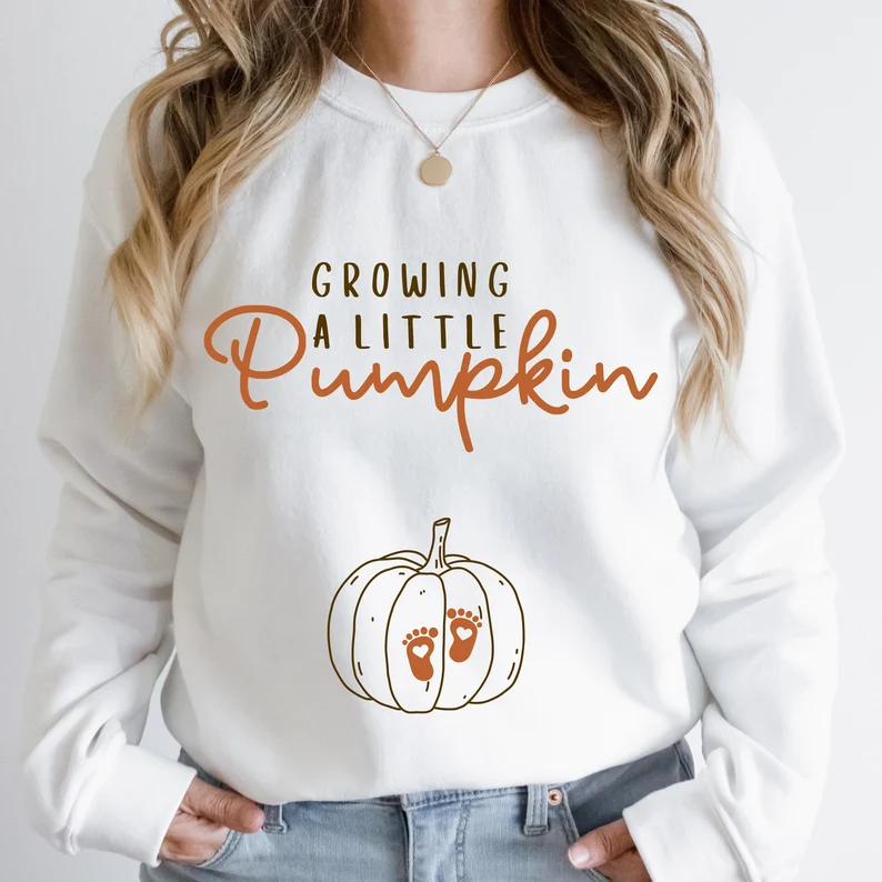 Growing Pumpkin Pregnancy SweatShirt – Fall Maternity & Thanksgiving Reveal