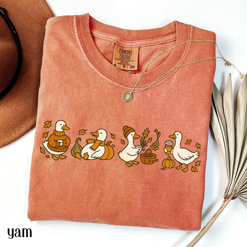 Silly Goose Shirt – Fall Vibes Comfort Colors® Thanksgiving Tee