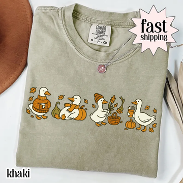 Silly Goose Shirt – Fall Vibes Comfort Colors® Thanksgiving Tee