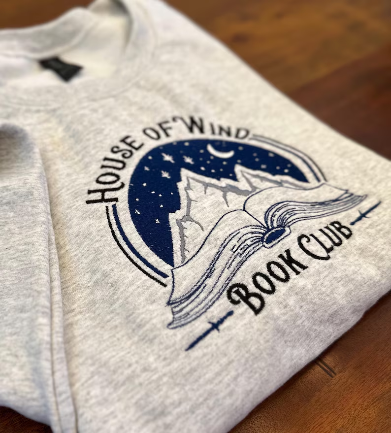 House of Wind Book Club Sweatshirt – ACOTAR Embroidered Crewneck