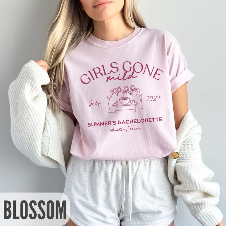 Custom Girls Gone Mild Bachelorette Top- Movie Night Shirt