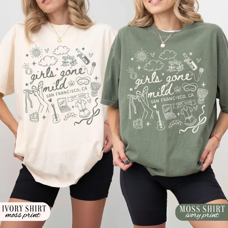 Girls Gone Mild Bachelorette Party Shirt – Custom Spa Tee